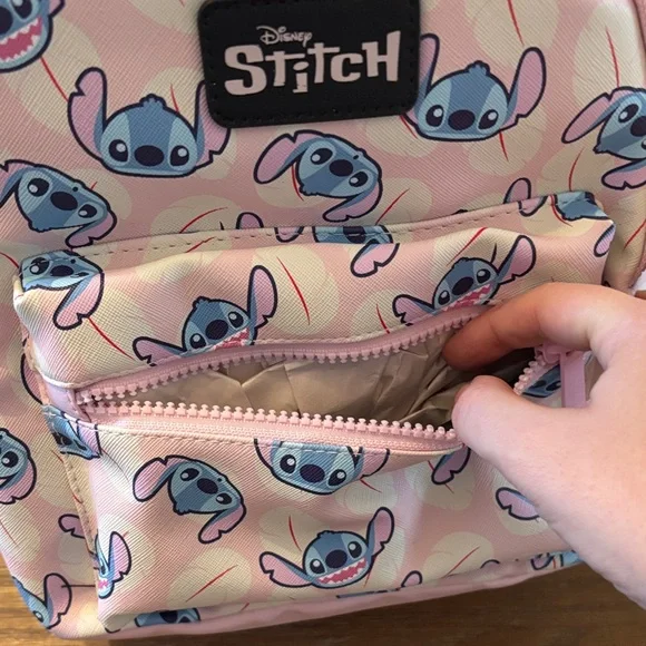 Disney Stitch Kids Backpack - Pink and Blue - Picture 5 of 6